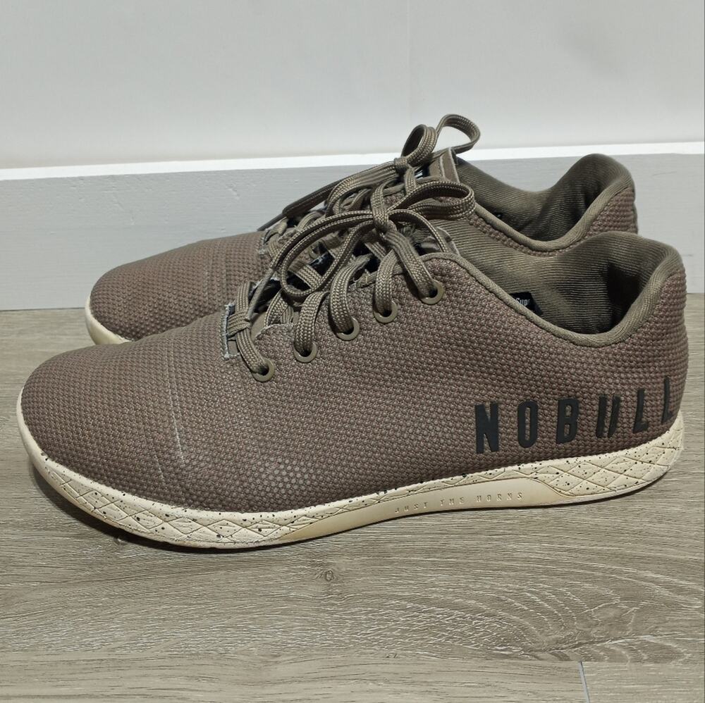 NoBull Super Fabric Low Trainers Gray & White Crossfit Shoes M11 W12.5